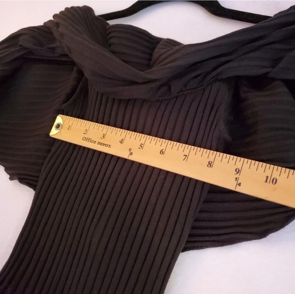 Show Me Your Mumu Lou Bodysuit Womens XSmall Strapless Ruffle Black‎ Ribbed XS - Picture 12 of 16